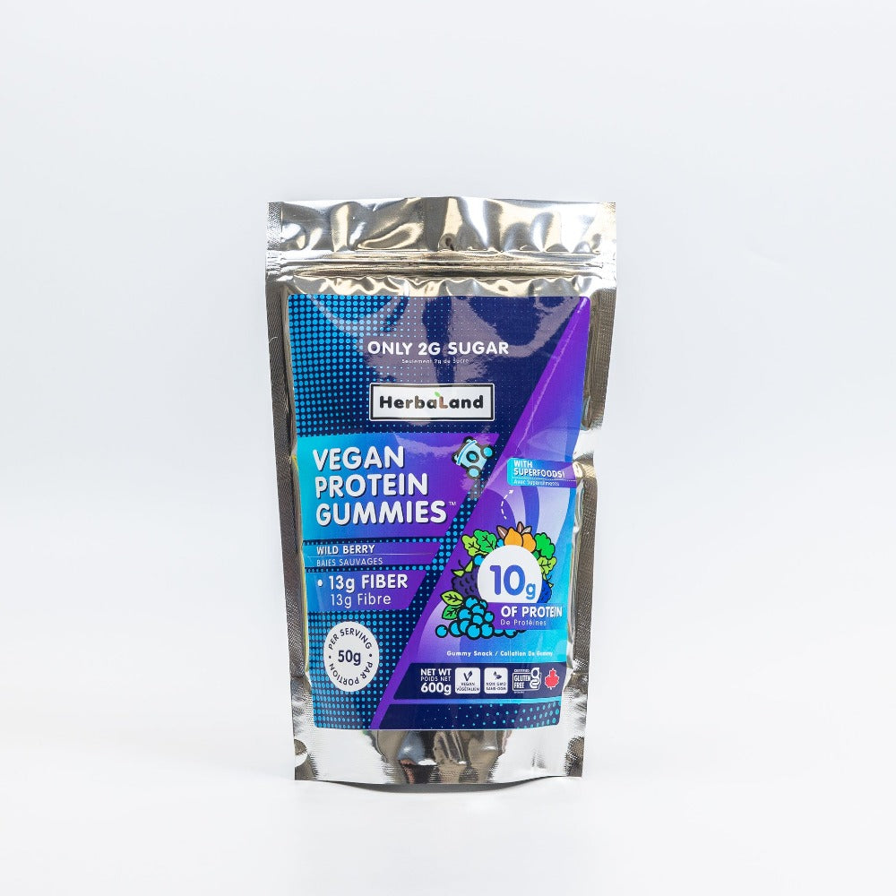 Herbaland Canada LowSugar Vegan Protein Gummies