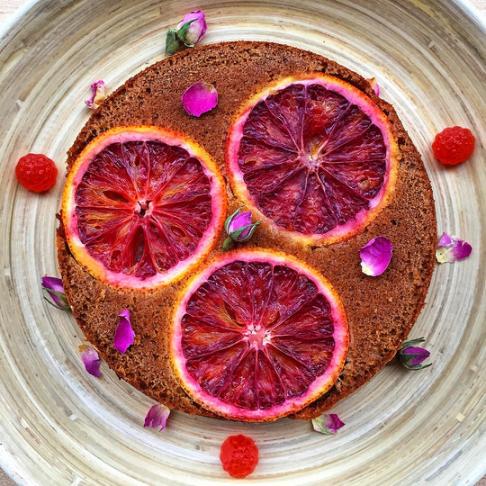 Herbaland Rose Water and Blood Orange Cake