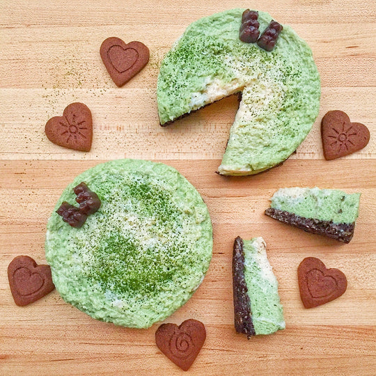 Herbaland Matcha Tofu Chocolate-Date Cheezecake