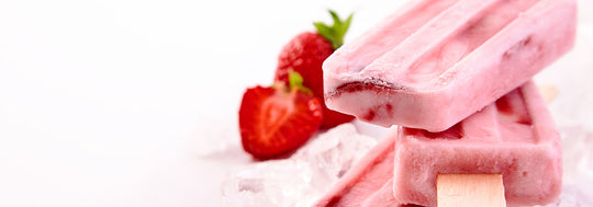 vegan strawberry coconut popsicles