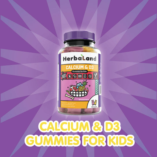Herbaland Calcium D3 Vegan Gummies for Kids