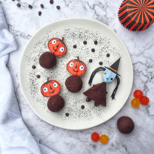 Perfect Healthy Halloween Snack - Red Bean Truffles