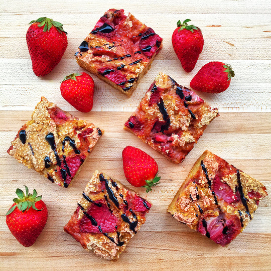 Herbaland Foodie: GF Strawberry Balsamic Breakfast Bars