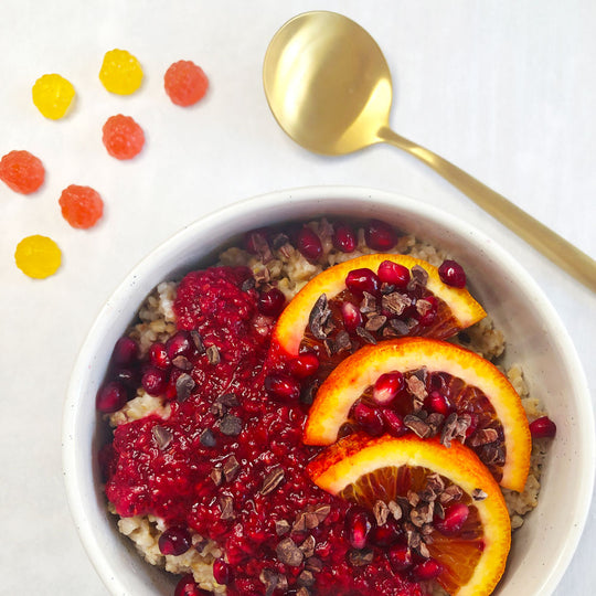 Oatmeal with Vitamin C Chia Jam Recipe 