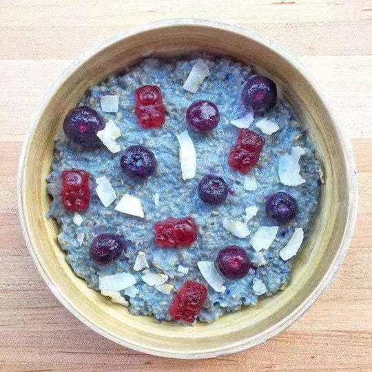 Herbaland Foodie: Blue Coconut Oatmeal Bowl!