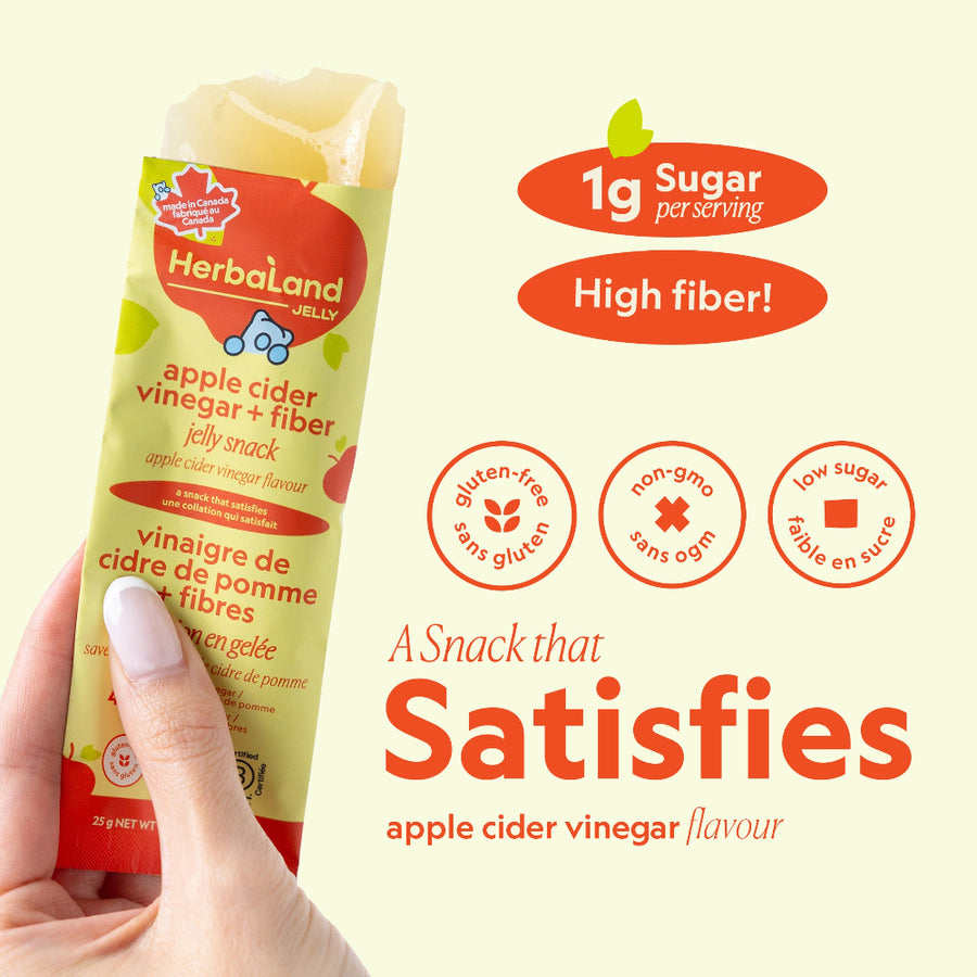 Herbaland Canada | Apple Cider Vinegar + Fiber Jelly Snack
