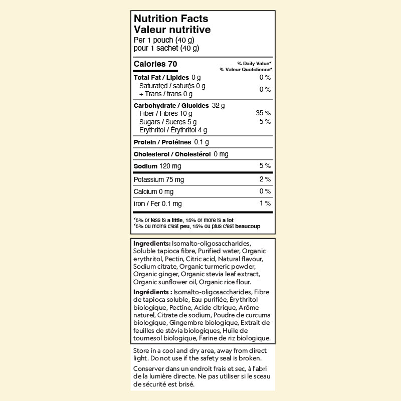 Herbaland Gummies - Herbaland Tumeric & Ginger Snacks with Benefits Nutrition facts