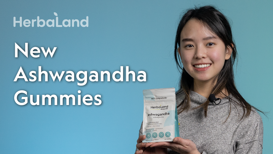 Video to introduce new ashwagandha wellness gummies for natural stress relief with orange tea flavor